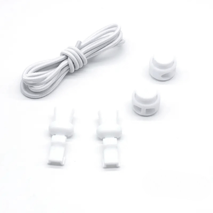 Kroppsbutiken Valkoinen Joustavat automaattiset kengännauhasi Soljat.