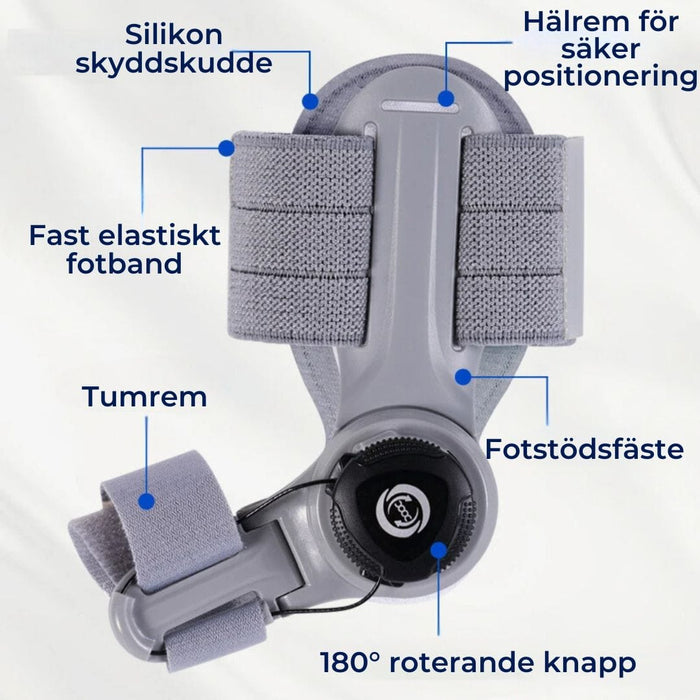 Kroppsbutiken Varpaanrupiainen Valkoinen Hallux valgus -korjaaja (säädettävä)