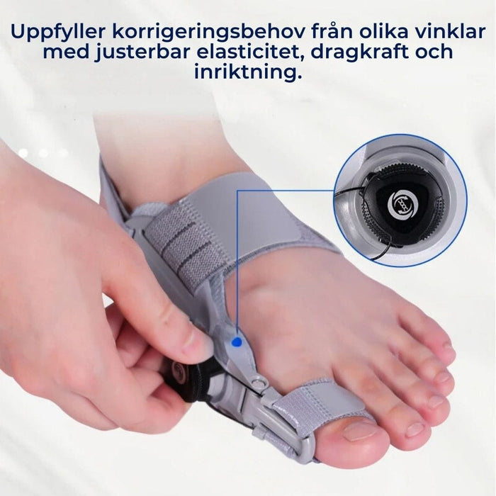 Kroppsbutiken Varpaanrupiainen Valkoinen Hallux valgus -korjaaja (säädettävä)