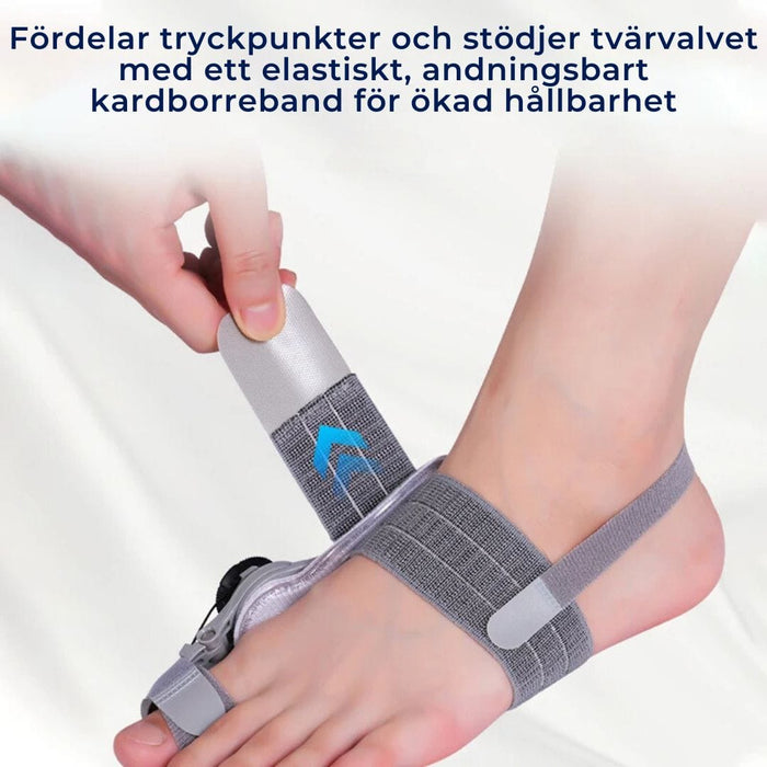 Kroppsbutiken Varpaanrupiainen Valkoinen Hallux valgus -korjaaja (säädettävä)