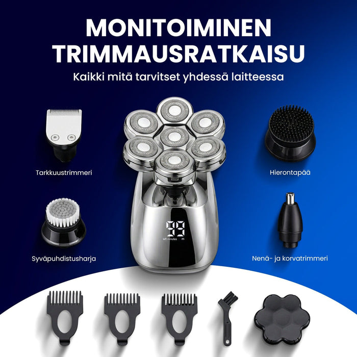 Vartalokauppa Hiustenmärkäri Partakoneen pää 7D (monitoiminen)