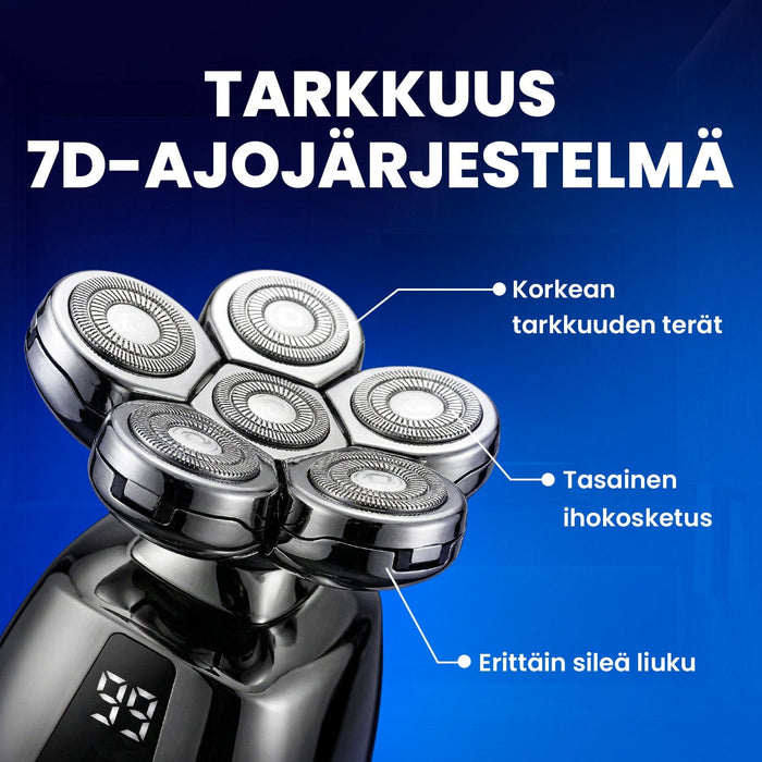 Vartalokauppa Hiustenmärkäri Partakoneen pää 7D (monitoiminen)
