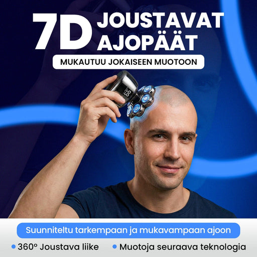 Vartalokauppa Hiustenmärkäri Partakoneen pää 7D (monitoiminen)