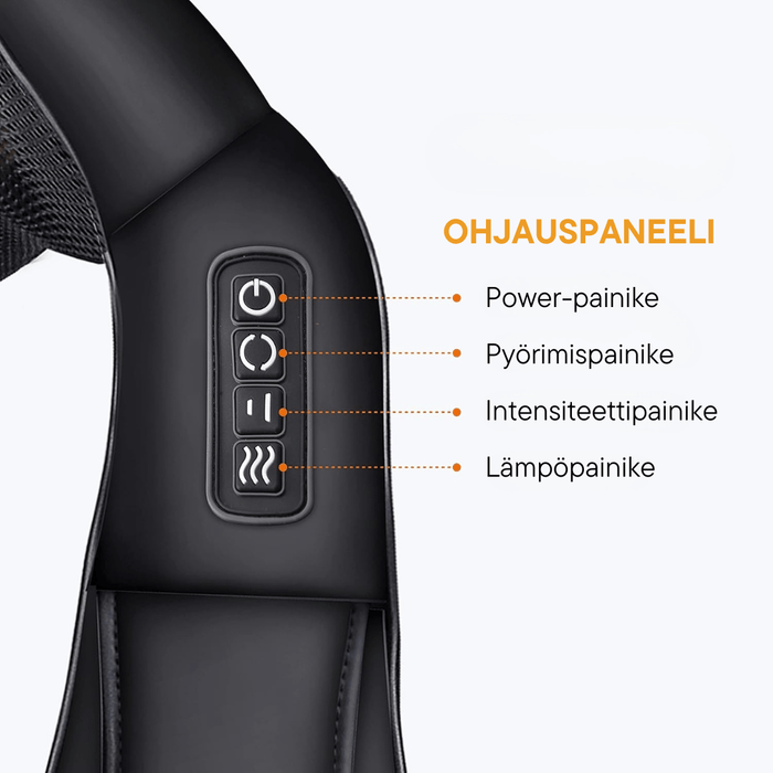 Vartalokauppa Niskahieronta Shiatsu-niskaja- ja selkähierontalaite lämmöllä