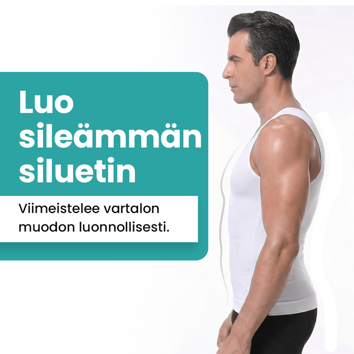 Vartalokauppa Shapewear Aluspaita (lihaksia korostava miesten malli)